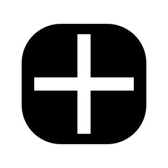 plus icon or logo isolated sign symbol vector illustration - high quality black style vector icons
