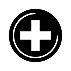 plus icon or logo isolated sign symbol vector illustration - high quality black style vector icons
