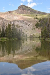 Reflection s on a mountain lake