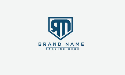 Logo design letter RM . Elegant modern. Vector template.
