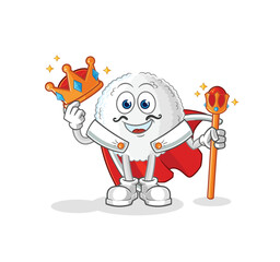 white blood king vector. cartoon character