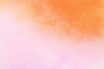 Abstract orange and blush watercolor background. Watercolor background for invitations, cards, posters. Texture, abstract background, color splashing