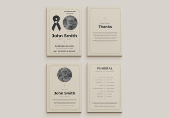 Funeral Invitation Layout