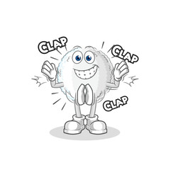 white blood applause illustration. character vector