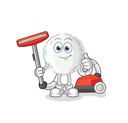 white blood clean with a vacuum . character vector