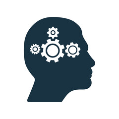 Gear, options, preferences icon. Simple vector sketch.