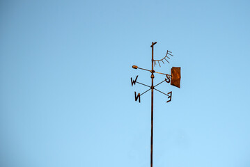 A wind measuring device installed in the meteorological station facilitates the work of the staff collecting weather data