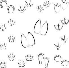 Goat tracks icon in a collection with other items