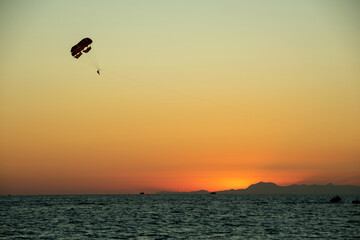 Parasailing is one of the most beautiful sea adventures