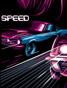 carro americano velocidad