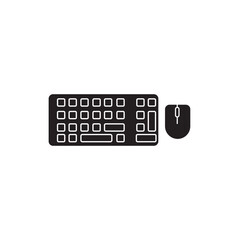 keyboard icon logo vector design template