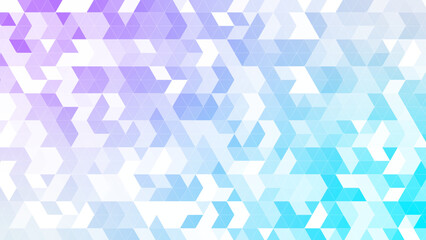 三角パターン背景素材，パープルとブルーのグラデーション