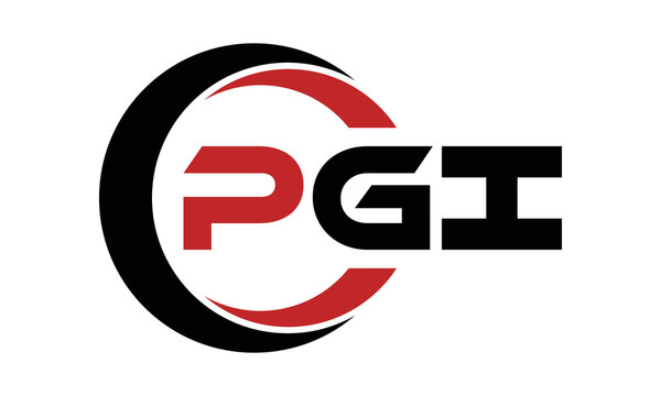 PGI swoosh three letter logo design vector template | monogram logo | abstract logo | wordmark logo | letter mark logo | business logo | brand logo | flat logo | minimalist logo | text | word | symbol