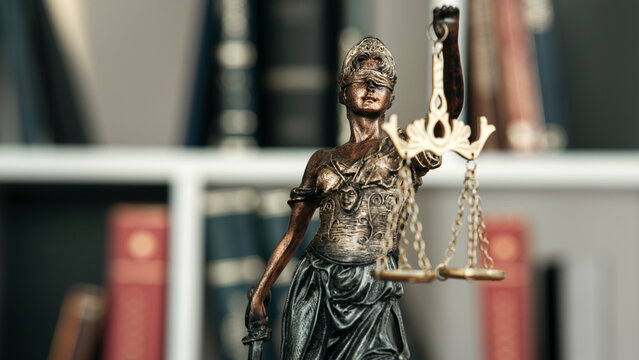 Scales of Justice symbol, legal law concept image