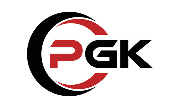 PGK swoosh three letter logo design vector template | monogram logo | abstract logo | wordmark logo | letter mark logo | business logo | brand logo | flat logo | minimalist logo | text | word | symbol