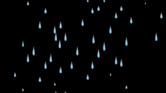 cartoon rain