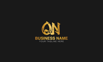 Fototapeta na wymiar QN initial logo | initial based abstract modern minimal creative logo, vector template image. luxury logotype logo, real estate homie logo. typography logo. initials logo.