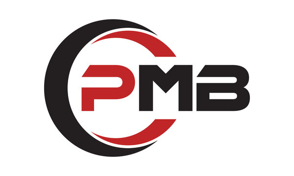 PMB swoosh three letter logo design vector template | monogram logo | abstract logo | wordmark logo | letter mark logo | business logo | brand logo | flat logo | minimalist logo | text | word | symbol