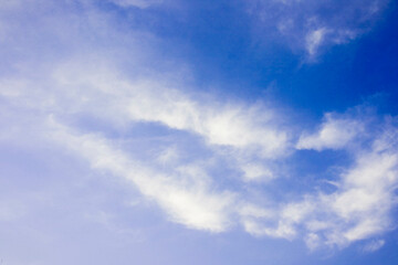 Beautiful blue sky and clouds background