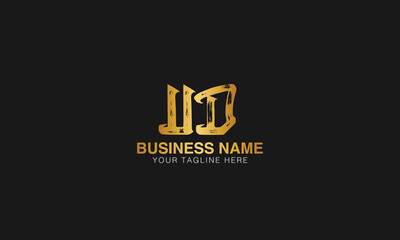 UD initial logo | initial based abstract modern minimal creative logo, vector template image. luxury logotype logo, real estate homie logo. typography logo. initials logo.