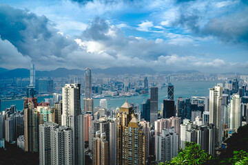 Fototapeta na wymiar Hong Kong View SKyline