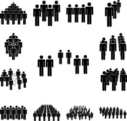 people, group icon in a collection with other items