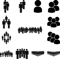 people, society icon in a collection with other items