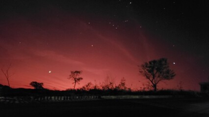 Panoramic view in sunset of Serra da Canastra park in Minas Gerais, MG, Brazil