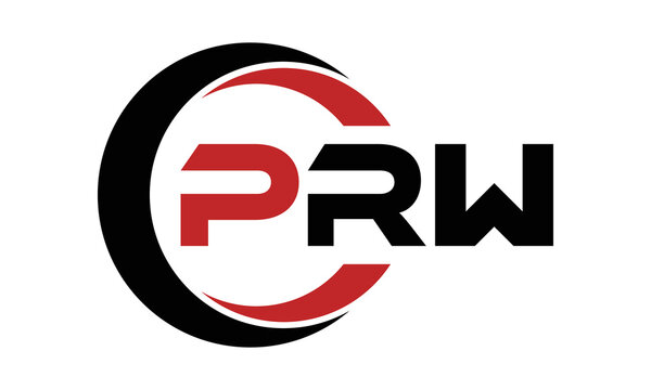 PRW swoosh three letter logo design vector template | monogram logo | abstract logo | wordmark logo | letter mark logo | business logo | brand logo | flat logo | minimalist logo | text | word | symbol