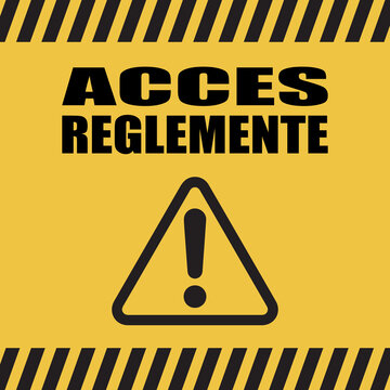 Logo acc&egrave;s r&eacute;glement&eacute;.