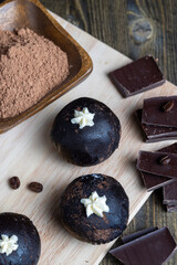 traditional Eastern European dish with cocoa and butter called Potato