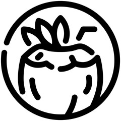 Coconut Icon Line Style