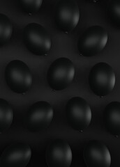 Czarne balony tło