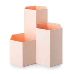 Obraz premium Stylish empty holder for stationery isolated on white background