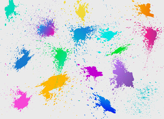 background with paint splashes