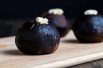 traditional Eastern European dish with cocoa and butter called Potato