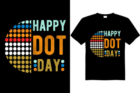 international dot day t-shirt design vector