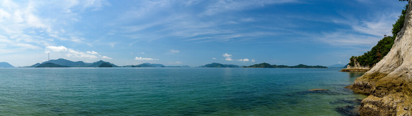 Coastal scenery of the Seto Inland Sea, Tadanoumi of Takehara City