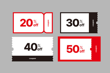 discount coupon vector for special event 