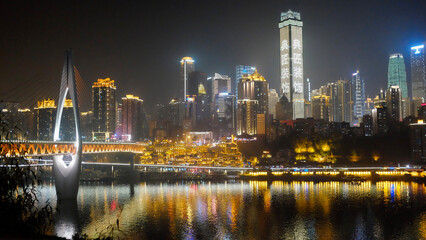 country skyline at night