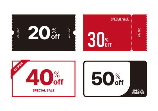 discount coupon vector for special event 