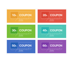 discount coupon vector for special event 