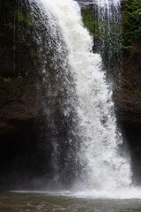 beautiful waterfall in nature, refreshing