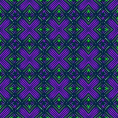 Retro geometric pattern in repeat. Fabric print. Damask style Seamless pattern background, mosaic ornament, vintage style. Design for prints on fabrics