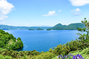 洞爺湖 壮瞥公園から望む