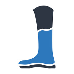 Autumn, boot, footwear, high boot, rainy weather, rubber icon