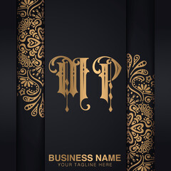 MP initial logo | initial based abstract modern minimal creative logo, vector template image. luxury logotype llogo.