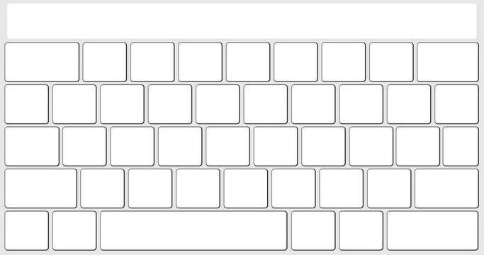 Writing the word Wish List on white computer keyboard. Close-up of an electronic Computer Device part, keypad.