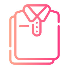 Shirt gradient icon