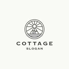 Cottage logo icon design template vector illustration